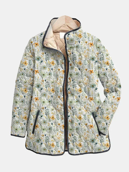 Nola | Delightful Floral-Printed Quilted Jacket